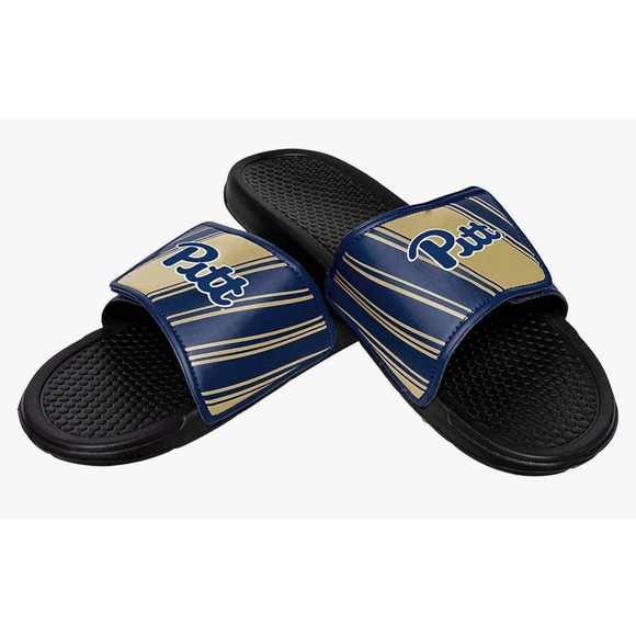 FOCO Pittsburgh Panthers NCAA Men's Legacy Sport Slide Sz S 7/8 - Picture 1 of 4